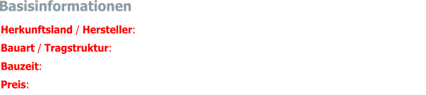 Herkunftsland / Hersteller: 	/ Jaguar Cars Ltd., Coventry Bauart / Tragstruktur:  Limousine 4-türig, (fünf Sitzplätze) / selbsttragende Karosserie Bauzeit:  März 1979 bis April 1987 Preis:  41550 DM Basisinformationen