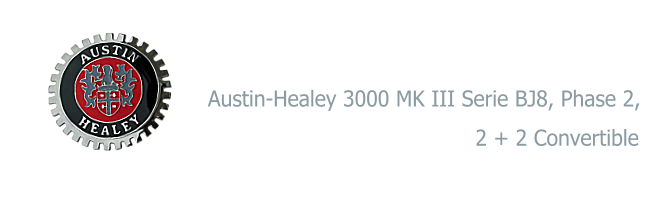 2 + 2 Convertible Austin-Healey 3000 MK III Serie BJ8, Phase 2,